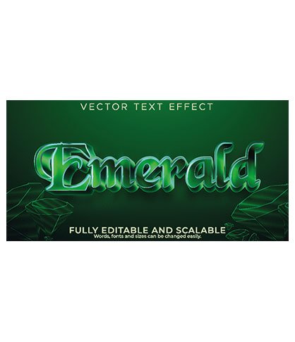 text efekt, font